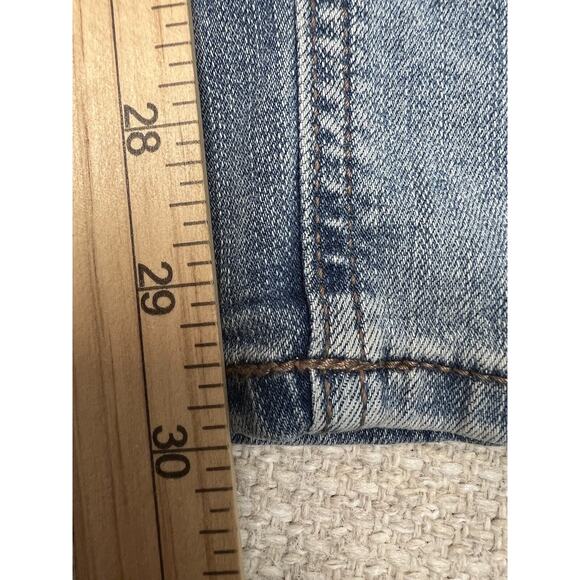 Maurices MidRise Jeans Straight Leg Light Wash 5 Pocket Blue Denim Plus Size 22W - Picture 7 of 14